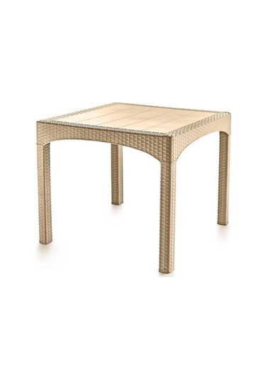 Omnipazar Omnipazar Sy-2574 Bej Rattan Kare Masa 34036 Bej