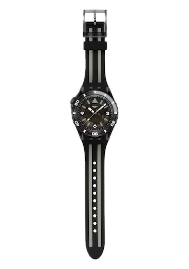 Swatch Sscu09b100 Black Sea Nettle Erkek Kol Saati Siyah