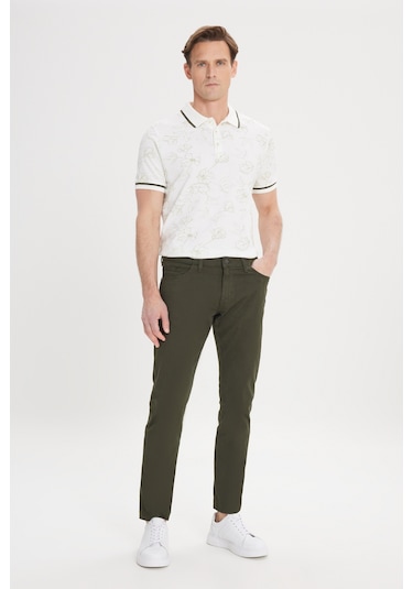 Ac&Co / Altınyıldız Classics Slim Fit Dar Kesim Pamuklu Esnek Chino Erkek Pantolon - Haki Ac&Co / Altınyıldız Classics Slim Fit Dar Kesim Pamuklu Esnek Chino Erkek Pantolon - Haki