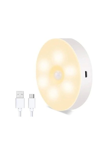 Hareket Sensörü Dolap Altı Aydınlatması Usb Şarj Edilebilir Led Çok Renkli