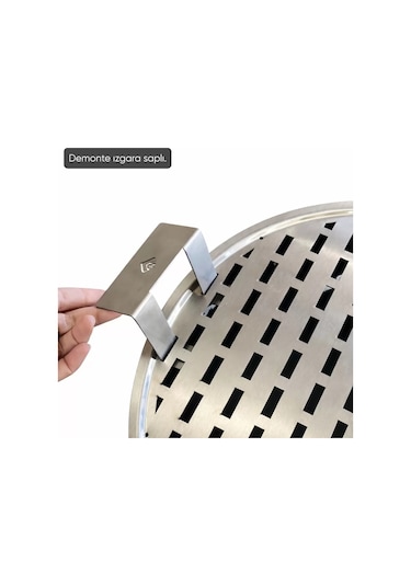 Taşınabilir Kömür Barbekü Mangal - İksa - Orta - 40cm 13cm 60cm Diğer