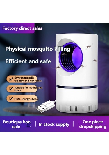 Geekyou Ev İçin Led Usb+adaptörlü Moskito Öldürücü Lamba - 8 Led Işıklı A06 Beyaz - 100 M² Etki Alanı