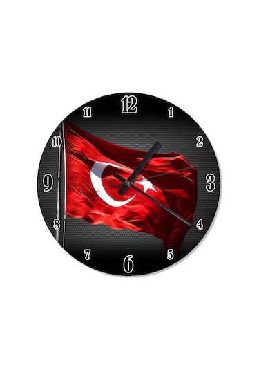 Türk Bayrağı Duvar Saati (407732277) Diğer