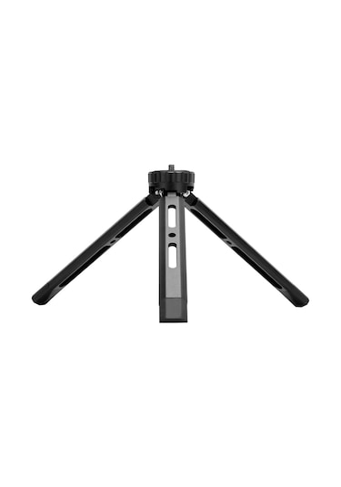Mini Metal Tripod Alüminyum Alaşımlı Masaüstü Standı Tripod 1/4 İnç Vida İle Dslr Ildc Kamera Video Kamera Projektör İçin Siyah