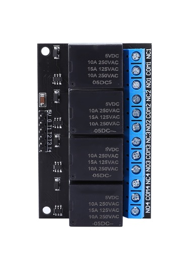Gajeena 5v Düşük Seviye Tetiklemeli 4 Kanal Oto-kilitleme Röle Modülü - Mcu Ve Düğme Kontrolü, Kararlı Performans