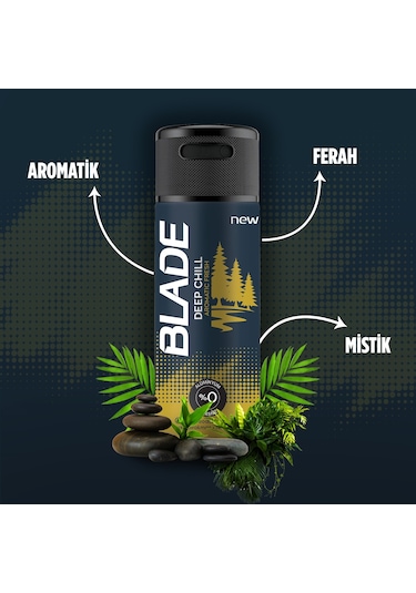 Blade Deep Chill Deodorant 6 x 150 ML