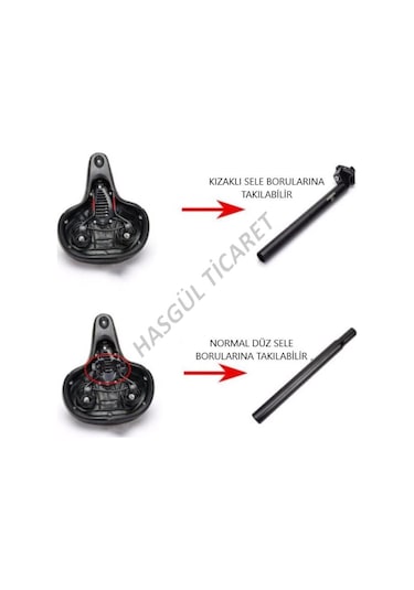 Hsgl Sl28 Spacial Full Yumuşak Konforlu Bisiklet Selesi Siyah-Gri