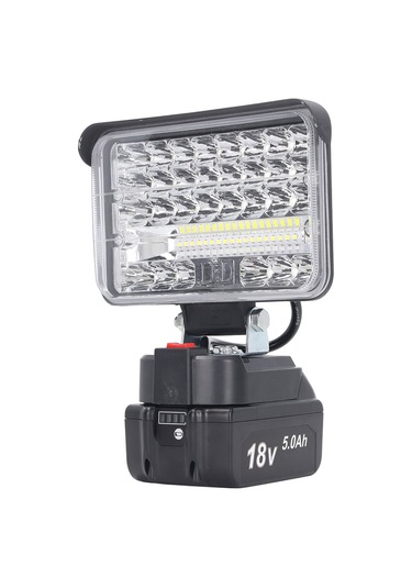 Tenfowee 144w 7200lm 6500k Led Çalışma Lambası - 18v Pil Uyumlu, Çok Açı Aydınlatma, Taşınabilir, Dış Mekan Kamp Balıkçılık Için