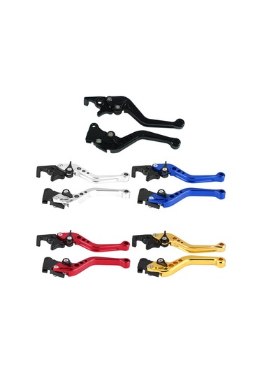Ranyeek Motosiklet Alüminyum Fren-kole Farı Seti 6 Pozisyon Ayarlanabilir Grip Ve Tork Korumalı Grips İle Gümüş