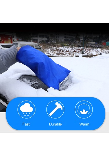 Geeksen Kış Araç Camları İçin Su Geçirmez Eldivenli Buz Ve Kar刮除 Aleti - Çok Fonksiyonlu Islak Koşullarda Korumalı Kullanim