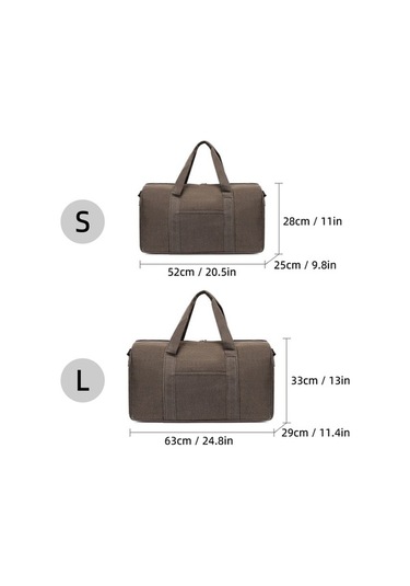 Willowhaven Küçük Boy Kaki Renk Hafif Dayanıklı Bez Seyahat Çantası Haki