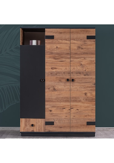 setaymobilya Gardırop, Milas Genç Odası, Milas 3 Kapaklı Dolap - Setay
