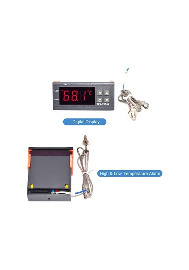 Flybuy Zfx-7016k Dijital Termostat - Fırın Ve Ocak İçin 1-999 C Hassas Sıcaklık Ayarı, 12v-220v Uygun