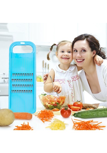 Teltree "kore Usulu Sebze Ve Meyve Doğrayıcı - Pratik Mavi Rendeli Kesici"