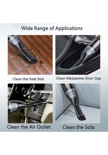 120w Araba Elektrikli Süpürge Araba Küçük Mini Dahili Elektrikli Süpürge, Şartname: Kablosuz, Stil: Türbin Motoru