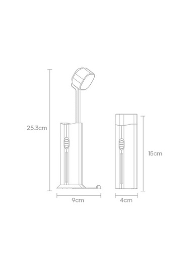 Springsun Beyaz 800mah Çok Fonksiyonlu Öğrenci Lambası - Göz Koruyucu, Powerbank, Gece Lambası, Okuma Yazma İçin Masaüstü Taşınabilir Işık Diğer