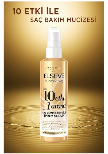 L'Oreal Paris Elseve Mucizevi Yağ Saç Güzelleştirici Sprey Serum 150 ML