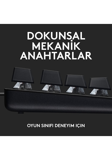 Logitech G413 SE Aydınlatmalı Tam Boyutlu Türkçe Q Tactile Switch Mekanik Oyuncu Klavye