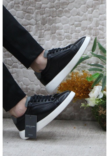 Pierre Cardin 63574 Siyah Ürün İç Ve Dış Hakiki Deri Erkek Ayakkabı Siyah