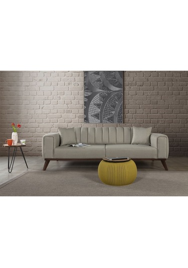 Velar Yataklı Kanepe Keten Açık Yeşil Kazayağı Açık Yeşil