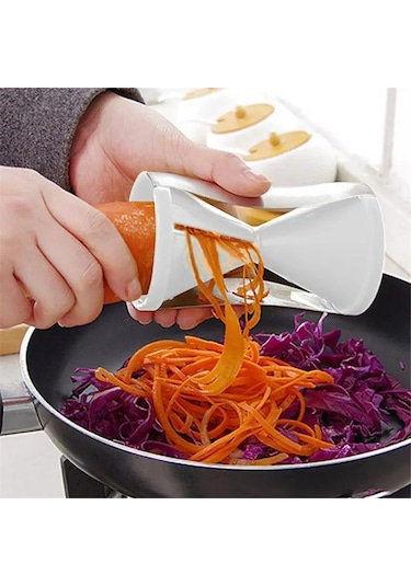 Eastmeeetwest--parçalayıcı Alet Emek Tasarrufu Sağlayan Rende Sebze Parçalayıcı Havuç Dilimleyici Beyaz Beyaz