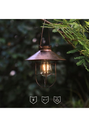 Suntek Teras Çim Için Asma Çubuk Dış Işıklar Ile Bronz Bronz