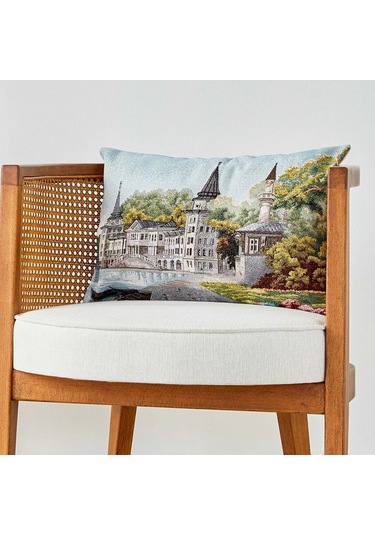 Karaca Home Boğaziçi Bej İç Dolgulu Kırlent 32x50 Cm Şık Ve Konforlu Dekoratif Yastık Bej