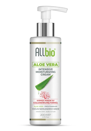 Allbio Aloe Vera Nemlendirici Krem 200ml