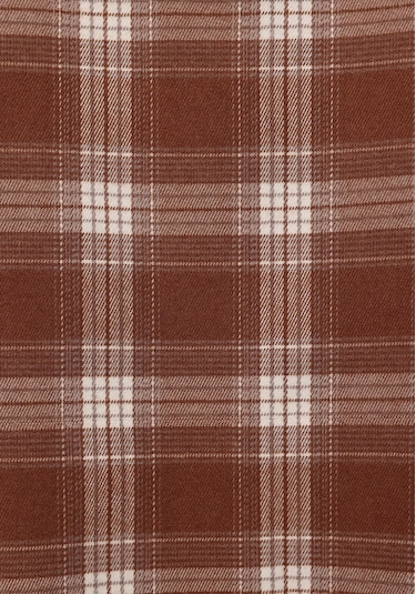 Colins Regular Fit Kapüşonlu Ekoseli Kadın Bej Uzun Kol Gömlek Cl1077251 Q1.v1 Lbr Light Brown