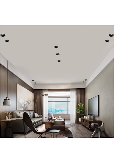 Şahnet 3w Siyah Kasa Slim Led Panel Günışığı - 4000k 2 Adet Gömme Spot Lamba Siyah