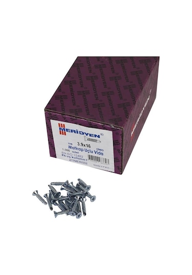 Meridyen Matkap Uçlu Yhb 3.9X16 1000 Li Paket