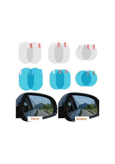 Ayna Yağmur Kaydırıcı Film 14,5 Cm*10Cm Oval / Cafı214