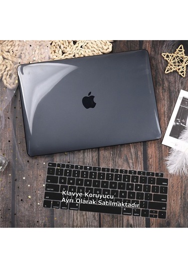 Macbook Air Kılıf 13 İnç Parlak Kristal Eski Usb'li Model 2010-2017 A1369 A1466 İle Uyumlu Siyah