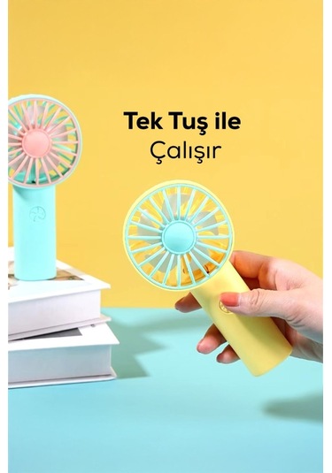 Mini Fan Usb Vantilatör El Fanı Taşınabilir Vantilatör Şarjlı 1202