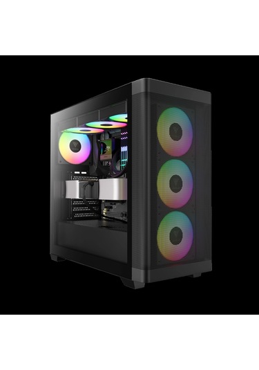 Gamdıas Athena M3, 2000w, Tempered Glass, Type-c, Mesh Ön Panel, Argb, Atx, Professional Gamıng Kas