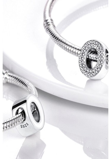 Fubena Taşlı Harf Charm - E