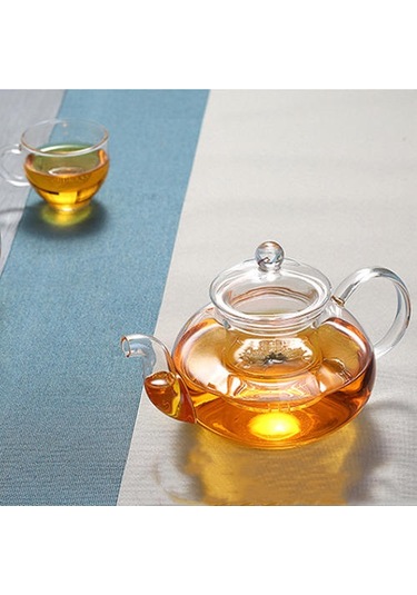 Vilead Borosilikat Cam Kalın Çaydanlık El Yapımı Isıya Dayanıklı Çiçek Çaydanlık Çin Kungfu Çay Kokulu Öğleden Sonra Çay Aksesuar Çaydanlıklar Altın