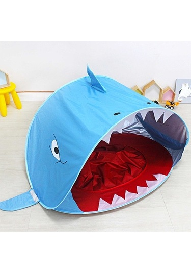Artfulabode Up Pop Plaj Plaj Mekan Mavi Koruma Köpekbalığı İçin Güneş Dış Çocuklar Çadırı Çadırı Çadırı Bebek Ji Mavi