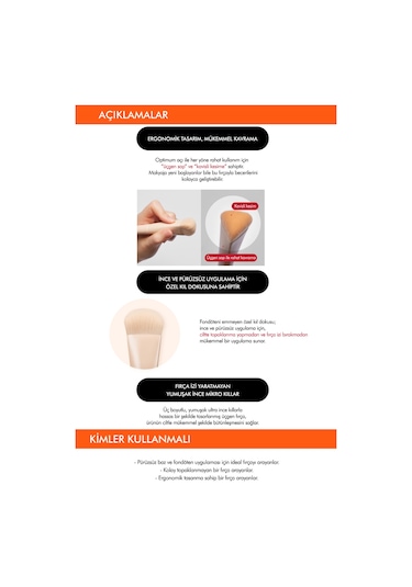 Missha Radiance Perfect Fit Brush Pürüzsüz Uygulama Sunan Fondöten & Baz Fırçası