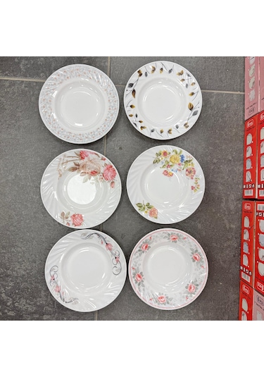 Konak Züccaciye Opal 6lı Yemek Tabağı 7 No