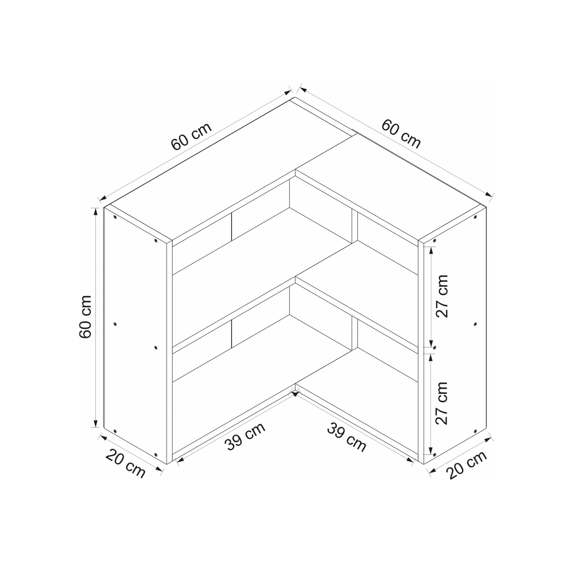 Adel Köşe Set 1 - Beyaz Beyaz