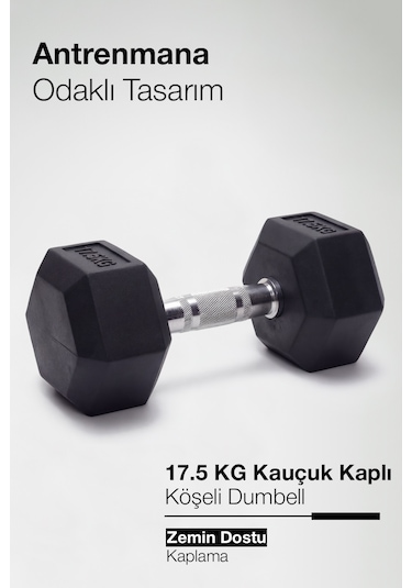 Çelik Ağırlık, Metal Tutma Yerlerine Sahip Tekli Dambıl-kdb 17.5 Kg- Tekli