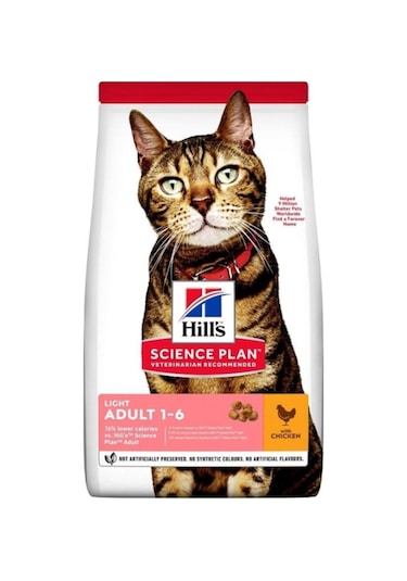 Hill's Light Tavuklu Yetişkin Kedi Maması 3 KG