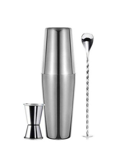 Novahub 3 Parça Boston Shaker Set, 750 Ml, Profesyonel Kokteyl Aleti