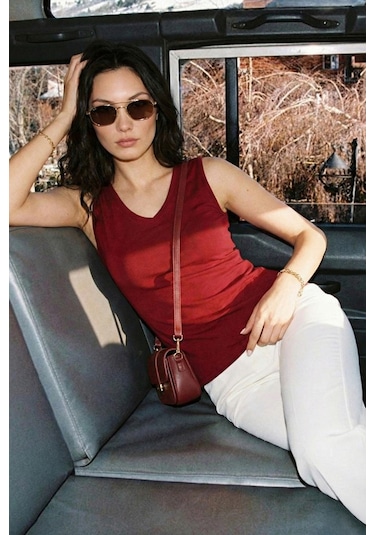 Lela Bayan Bluz 5864384 Bordo Bordo