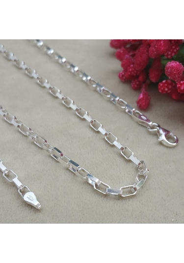 925 Ayar Gümüş İtalyan Model Kolye 3 Mm 55 Cm