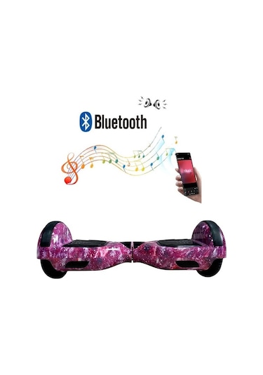 Citymate Elektrikli Kaykay Hoverboard Bluetooth 6.5 Inch Desen-13