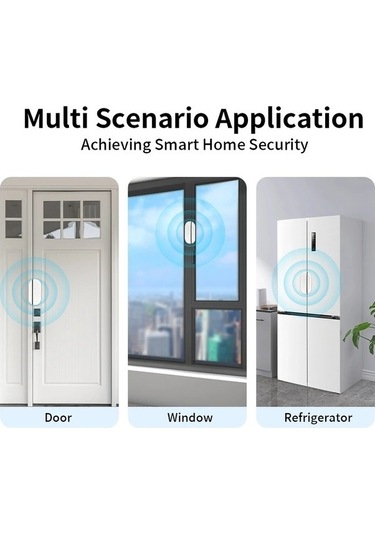 Moly Turkishmeian Zigbee Kapı Ve Pencereler Sensörü Tuya Wifi Açık/yakın Dedektörü 1 Adet Ev Teknolojisi Sensörü/turkish
