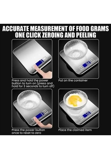 Ulzyvf Createtech Terazi Şarj Paslanmaz Elektronik Edilebilir Çelik Ambition Cb Gümüş, Şık Tasarım İle Göz Kamaştırıcı Gümüş Renk Gümüş
