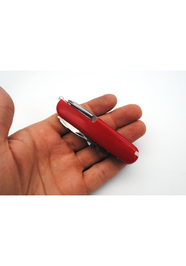 Valkyrie 11 Fonksiyonlu İsviçre Outdoor Kamp Cep Çakısı Kırmızı